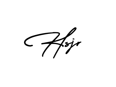 Make a beautiful signature design for name Hsjr. With this signature (AmerikaSignatureDemo-Regular) style, you can create a handwritten signature for free. Hsjr signature style 3 images and pictures png