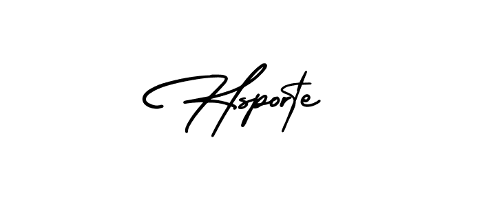 Also we have Hsporte name is the best signature style. Create professional handwritten signature collection using AmerikaSignatureDemo-Regular autograph style. Hsporte signature style 3 images and pictures png