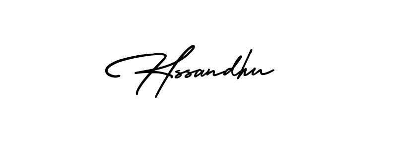 It looks lik you need a new signature style for name Hssandhu. Design unique handwritten (AmerikaSignatureDemo-Regular) signature with our free signature maker in just a few clicks. Hssandhu signature style 3 images and pictures png