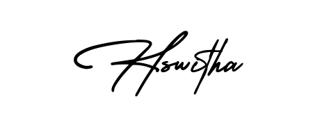 A stylish, flowing autograph style designed for name Hswitha using AmerikaSignatureDemo-Regular typography. Perfect for digital creative projects. Hswitha signature style 3 images and pictures png