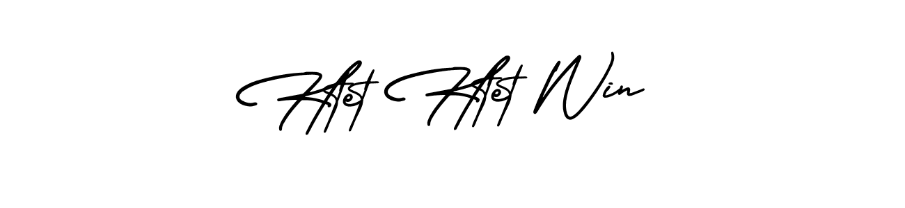 You should practise on your own different ways (AmerikaSignatureDemo-Regular) to write your name (Htet Htet Win) in signature. don't let someone else do it for you. Htet Htet Win signature style 3 images and pictures png