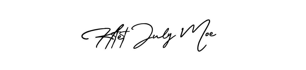 Also You can easily find your signature by using the search form. We will create Htet July Moe name handwritten signature images for you free of cost using AmerikaSignatureDemo-Regular sign style. Htet July Moe signature style 3 images and pictures png