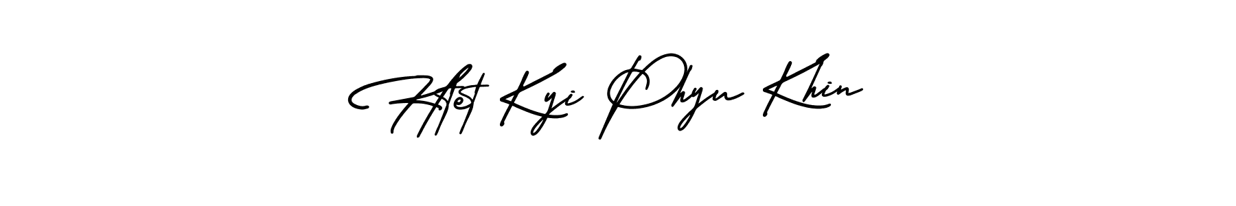 Design your own signature with our free online signature maker. With this signature software, you can create a handwritten (AmerikaSignatureDemo-Regular) signature for name Htet Kyi Phyu Khin. Htet Kyi Phyu Khin signature style 3 images and pictures png