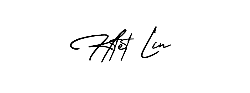 How to Draw Htet Lin signature style? AmerikaSignatureDemo-Regular is a latest design signature styles for name Htet Lin. Htet Lin signature style 3 images and pictures png