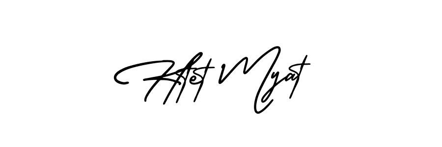 AmerikaSignatureDemo-Regular is a professional signature style that is perfect for those who want to add a touch of class to their signature. It is also a great choice for those who want to make their signature more unique. Get Htet Myat name to fancy signature for free. Htet Myat signature style 3 images and pictures png