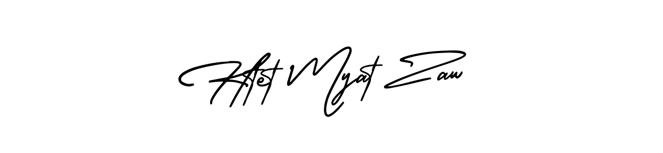 Create a beautiful signature design for name Htet Myat Zaw. With this signature (AmerikaSignatureDemo-Regular) fonts, you can make a handwritten signature for free. Htet Myat Zaw signature style 3 images and pictures png