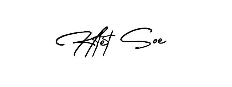 Design your own signature with our free online signature maker. With this signature software, you can create a handwritten (AmerikaSignatureDemo-Regular) signature for name Htet Soe. Htet Soe signature style 3 images and pictures png