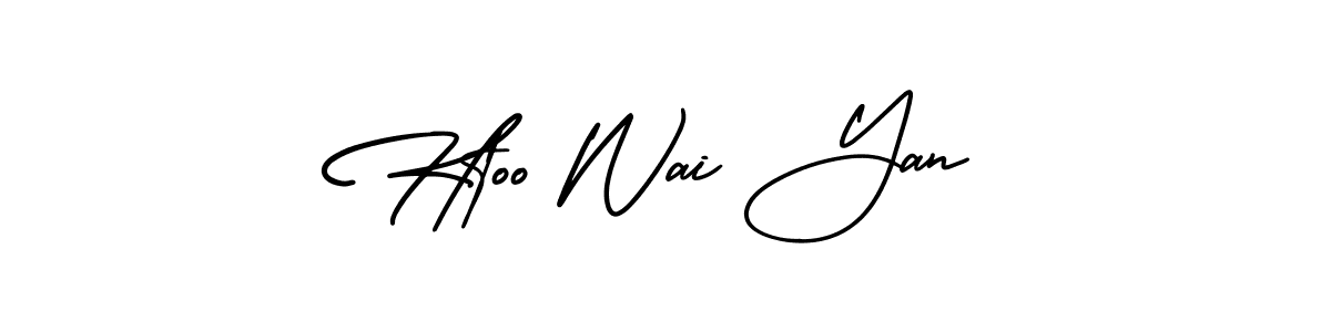 Also You can easily find your signature by using the search form. We will create Htoo Wai Yan name handwritten signature images for you free of cost using AmerikaSignatureDemo-Regular sign style. Htoo Wai Yan signature style 3 images and pictures png