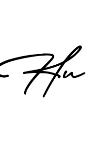 if you are searching for the best signature style for your name Hu. so please give up your signature search. here we have designed multiple signature styles  using AmerikaSignatureDemo-Regular. Hu signature style 3 images and pictures png