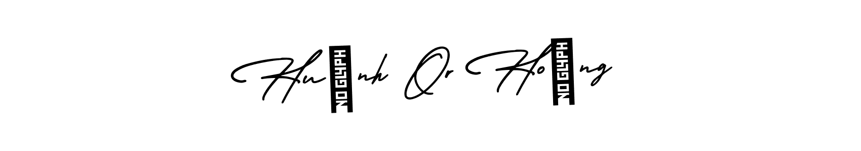 The best way (AmerikaSignatureDemo-Regular) to make a short signature is to pick only two or three words in your name. The name Huỳnh Or Hoàng include a total of six letters. For converting this name. Huỳnh Or Hoàng signature style 3 images and pictures png