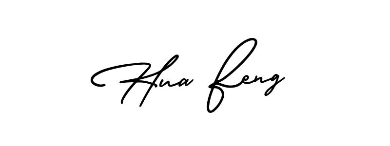 Create a beautiful signature design for name Hua Feng. With this signature (AmerikaSignatureDemo-Regular) fonts, you can make a handwritten signature for free. Hua Feng signature style 3 images and pictures png
