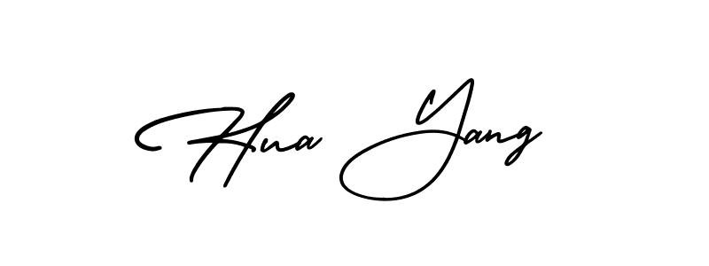 AmerikaSignatureDemo-Regular is a professional signature style that is perfect for those who want to add a touch of class to their signature. It is also a great choice for those who want to make their signature more unique. Get Hua Yang name to fancy signature for free. Hua Yang signature style 3 images and pictures png