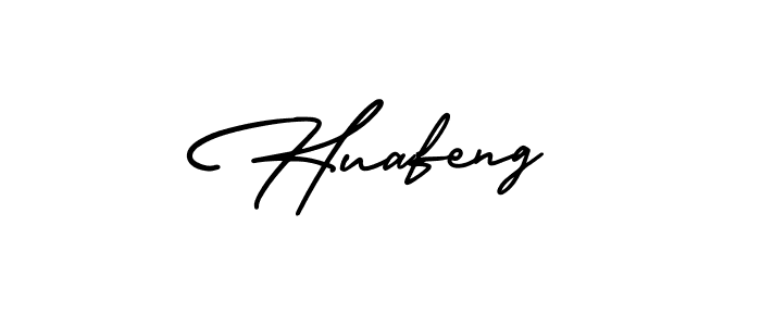 The best way (AmerikaSignatureDemo-Regular) to make a short signature is to pick only two or three words in your name. The name Huafeng include a total of six letters. For converting this name. Huafeng signature style 3 images and pictures png