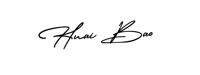 The best way (AmerikaSignatureDemo-Regular) to make a short signature is to pick only two or three words in your name. The name Huai Bao include a total of six letters. For converting this name. Huai Bao signature style 3 images and pictures png