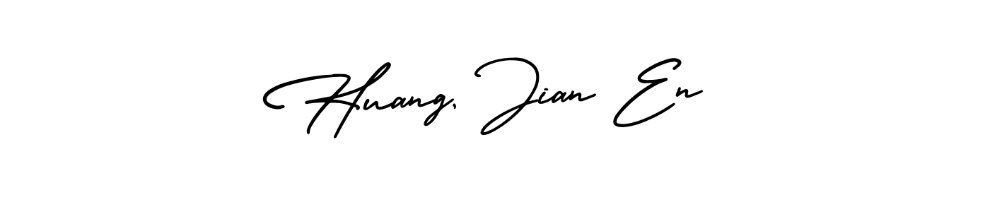 Design your own signature with our free online signature maker. With this signature software, you can create a handwritten (AmerikaSignatureDemo-Regular) signature for name Huang, Jian En. Huang, Jian En signature style 3 images and pictures png