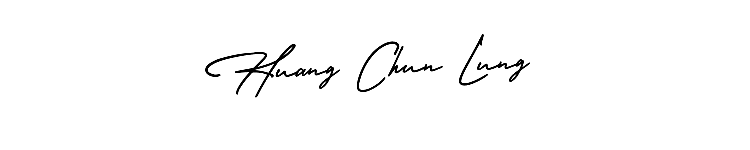 Make a beautiful signature design for name Huang Chun Lung. With this signature (AmerikaSignatureDemo-Regular) style, you can create a handwritten signature for free. Huang Chun Lung signature style 3 images and pictures png