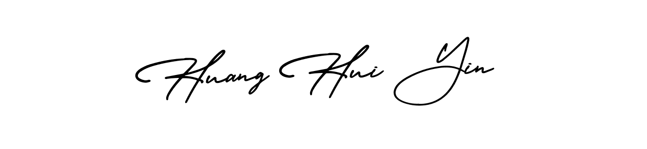 Create a beautiful signature design for name Huang Hui Yin. With this signature (AmerikaSignatureDemo-Regular) fonts, you can make a handwritten signature for free. Huang Hui Yin signature style 3 images and pictures png