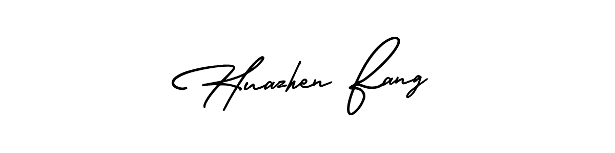 Similarly AmerikaSignatureDemo-Regular is the best handwritten signature design. Signature creator online .You can use it as an online autograph creator for name Huazhen Fang. Huazhen Fang signature style 3 images and pictures png