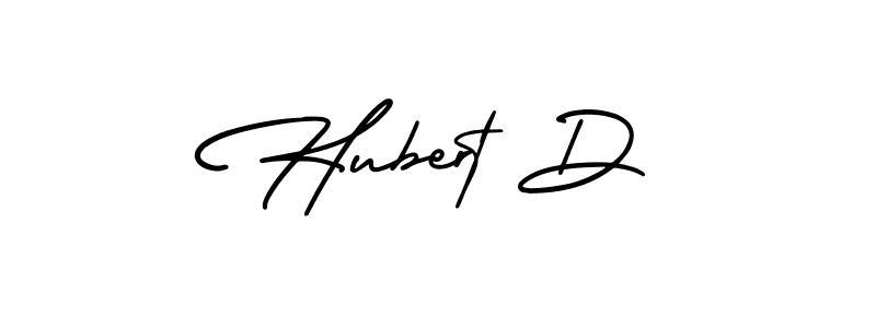 How to make Hubert D signature? AmerikaSignatureDemo-Regular is a professional autograph style. Create handwritten signature for Hubert D name. Hubert D signature style 3 images and pictures png