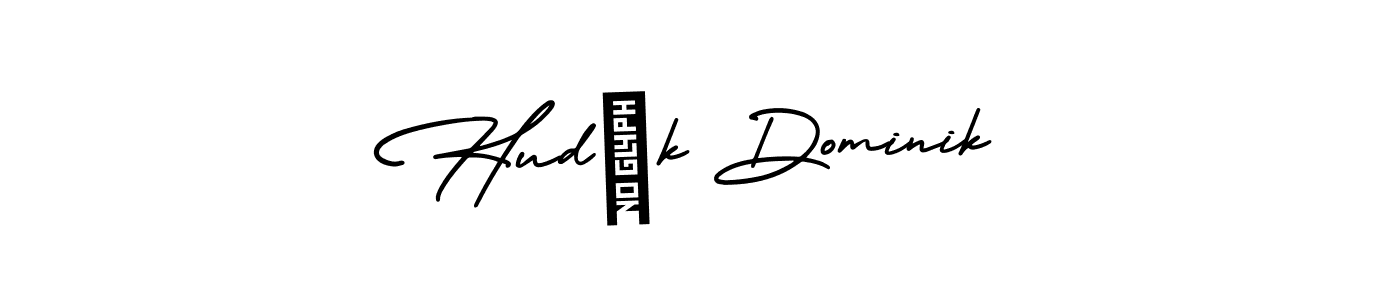 Make a beautiful signature design for name Hudák Dominik. With this signature (AmerikaSignatureDemo-Regular) style, you can create a handwritten signature for free. Hudák Dominik signature style 3 images and pictures png