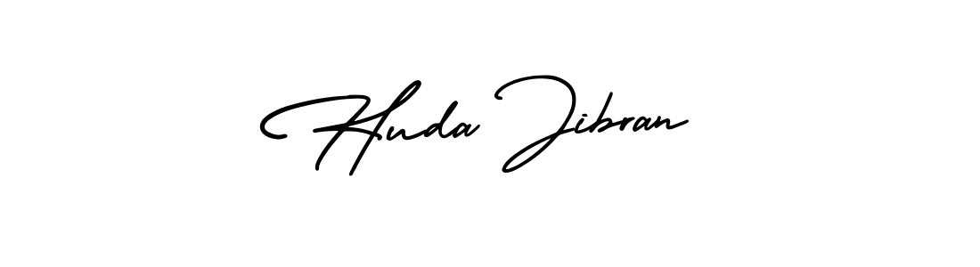 Create a beautiful signature design for name Huda Jibran. With this signature (AmerikaSignatureDemo-Regular) fonts, you can make a handwritten signature for free. Huda Jibran signature style 3 images and pictures png