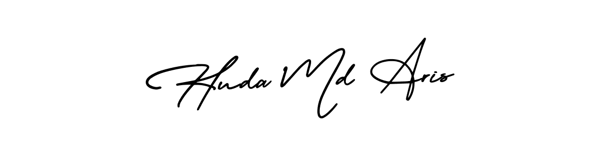 How to Draw Huda Md Aris signature style? AmerikaSignatureDemo-Regular is a latest design signature styles for name Huda Md Aris. Huda Md Aris signature style 3 images and pictures png