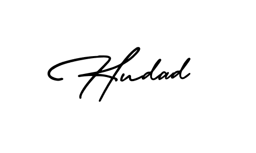 You should practise on your own different ways (AmerikaSignatureDemo-Regular) to write your name (Hudad) in signature. don't let someone else do it for you. Hudad signature style 3 images and pictures png