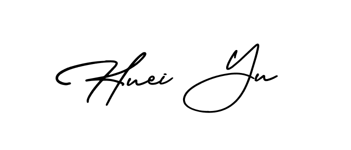 Make a beautiful signature design for name Huei Yu. With this signature (AmerikaSignatureDemo-Regular) style, you can create a handwritten signature for free. Huei Yu signature style 3 images and pictures png