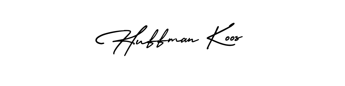 Use a signature maker to create a handwritten signature online. With this signature software, you can design (AmerikaSignatureDemo-Regular) your own signature for name Huffman Koos. Huffman Koos signature style 3 images and pictures png