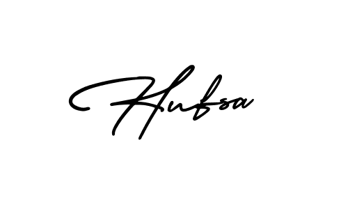 Make a beautiful signature design for name Hufsa. With this signature (AmerikaSignatureDemo-Regular) style, you can create a handwritten signature for free. Hufsa signature style 3 images and pictures png