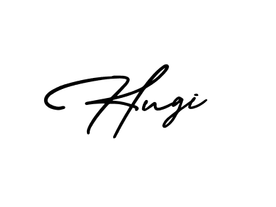 if you are searching for the best signature style for your name Hugi. so please give up your signature search. here we have designed multiple signature styles  using AmerikaSignatureDemo-Regular. Hugi signature style 3 images and pictures png