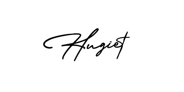 Make a beautiful signature design for name Hugiet. With this signature (AmerikaSignatureDemo-Regular) style, you can create a handwritten signature for free. Hugiet signature style 3 images and pictures png