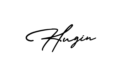 Use a signature maker to create a handwritten signature online. With this signature software, you can design (AmerikaSignatureDemo-Regular) your own signature for name Hugin. Hugin signature style 3 images and pictures png