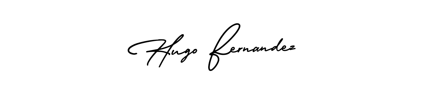 AmerikaSignatureDemo-Regular is a professional signature style that is perfect for those who want to add a touch of class to their signature. It is also a great choice for those who want to make their signature more unique. Get Hugo Fernandez name to fancy signature for free. Hugo Fernandez signature style 3 images and pictures png