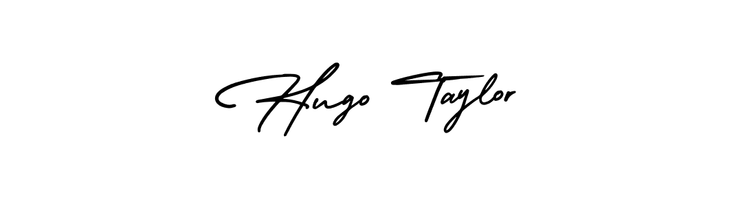 AmerikaSignatureDemo-Regular is a professional signature style that is perfect for those who want to add a touch of class to their signature. It is also a great choice for those who want to make their signature more unique. Get Hugo Taylor name to fancy signature for free. Hugo Taylor signature style 3 images and pictures png