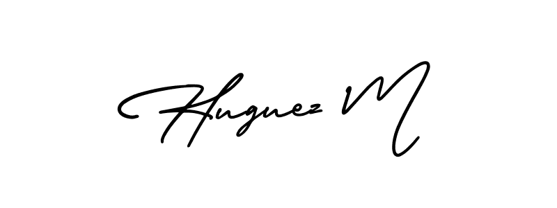 This is the best signature style for the Huguez M name. Also you like these signature font (AmerikaSignatureDemo-Regular). Mix name signature. Huguez M signature style 3 images and pictures png