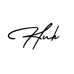 Design your own signature with our free online signature maker. With this signature software, you can create a handwritten (AmerikaSignatureDemo-Regular) signature for name Huh. Huh signature style 3 images and pictures png