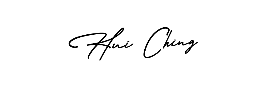 Make a beautiful signature design for name Hui Ching. With this signature (AmerikaSignatureDemo-Regular) style, you can create a handwritten signature for free. Hui Ching signature style 3 images and pictures png