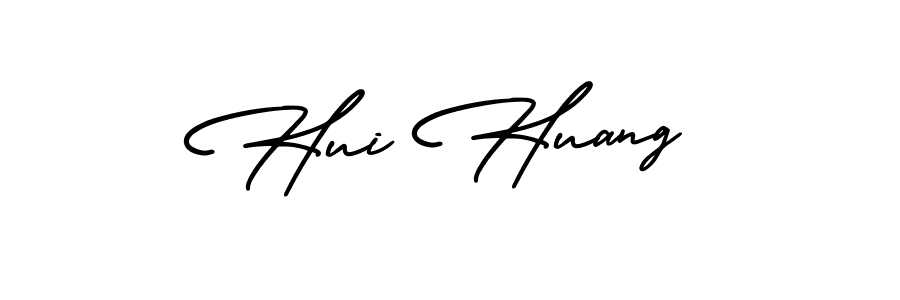 You should practise on your own different ways (AmerikaSignatureDemo-Regular) to write your name (Hui Huang) in signature. don't let someone else do it for you. Hui Huang signature style 3 images and pictures png