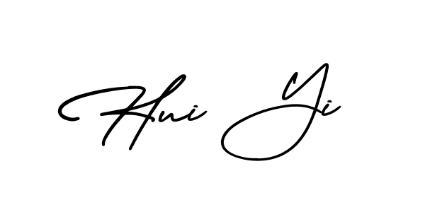 Best and Professional Signature Style for Hui Yi. AmerikaSignatureDemo-Regular Best Signature Style Collection. Hui Yi signature style 3 images and pictures png