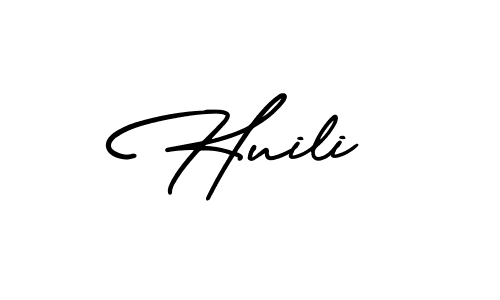 Use a signature maker to create a handwritten signature online. With this signature software, you can design (AmerikaSignatureDemo-Regular) your own signature for name Huili. Huili signature style 3 images and pictures png