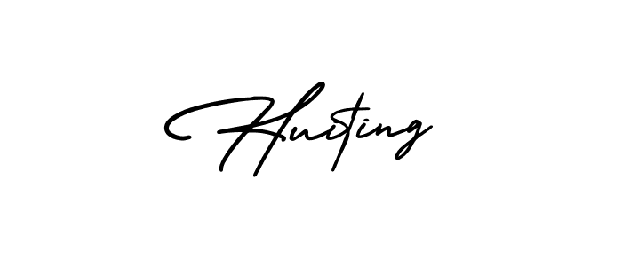 How to make Huiting signature? AmerikaSignatureDemo-Regular is a professional autograph style. Create handwritten signature for Huiting name. Huiting signature style 3 images and pictures png