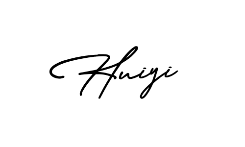 How to make Huiyi signature? AmerikaSignatureDemo-Regular is a professional autograph style. Create handwritten signature for Huiyi name. Huiyi signature style 3 images and pictures png