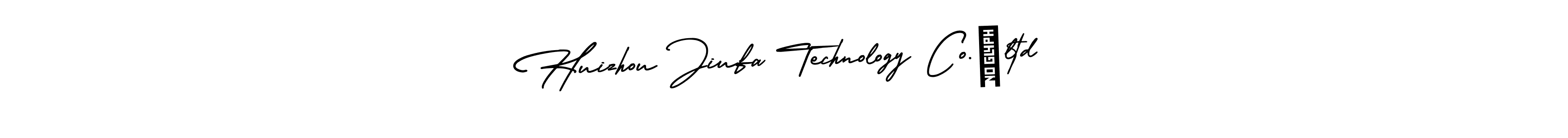 Create a beautiful signature design for name Huizhou Jiufa Technology Co.，ltd. With this signature (AmerikaSignatureDemo-Regular) fonts, you can make a handwritten signature for free. Huizhou Jiufa Technology Co.，ltd signature style 3 images and pictures png