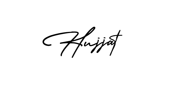Make a beautiful signature design for name Hujjat. With this signature (AmerikaSignatureDemo-Regular) style, you can create a handwritten signature for free. Hujjat signature style 3 images and pictures png