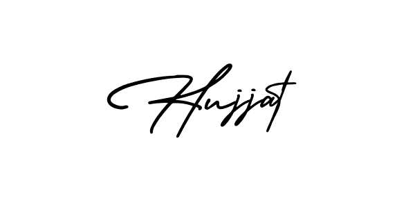 Make a beautiful signature design for name Hujjat. With this signature (AmerikaSignatureDemo-Regular) style, you can create a handwritten signature for free. Hujjat signature style 3 images and pictures png