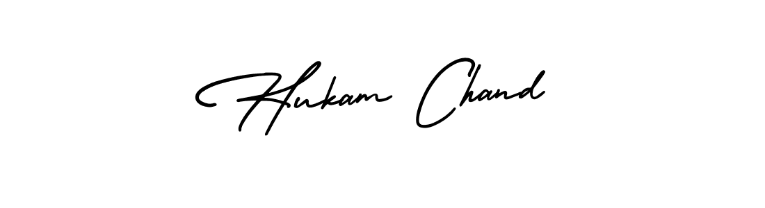Make a beautiful signature design for name Hukam Chand. With this signature (AmerikaSignatureDemo-Regular) style, you can create a handwritten signature for free. Hukam Chand signature style 3 images and pictures png