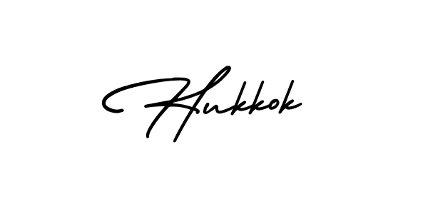 if you are searching for the best signature style for your name Hukkok. so please give up your signature search. here we have designed multiple signature styles  using AmerikaSignatureDemo-Regular. Hukkok signature style 3 images and pictures png