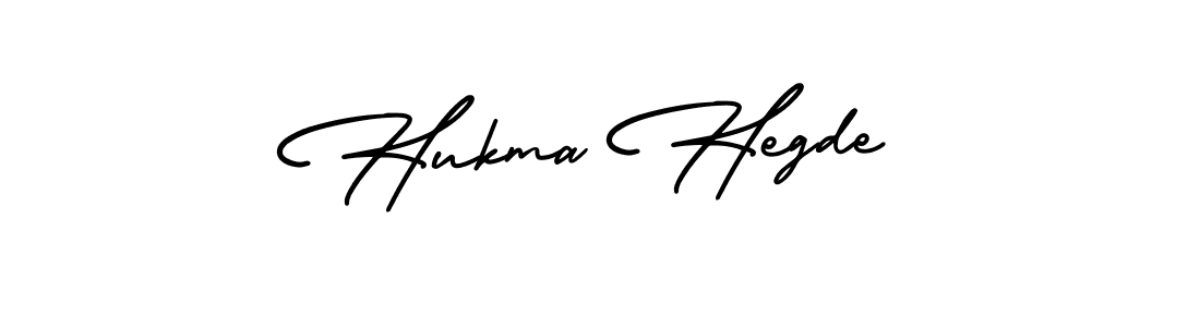 How to make Hukma Hegde signature? AmerikaSignatureDemo-Regular is a professional autograph style. Create handwritten signature for Hukma Hegde name. Hukma Hegde signature style 3 images and pictures png