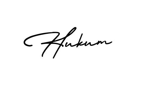 Design your own signature with our free online signature maker. With this signature software, you can create a handwritten (AmerikaSignatureDemo-Regular) signature for name Hukum. Hukum signature style 3 images and pictures png
